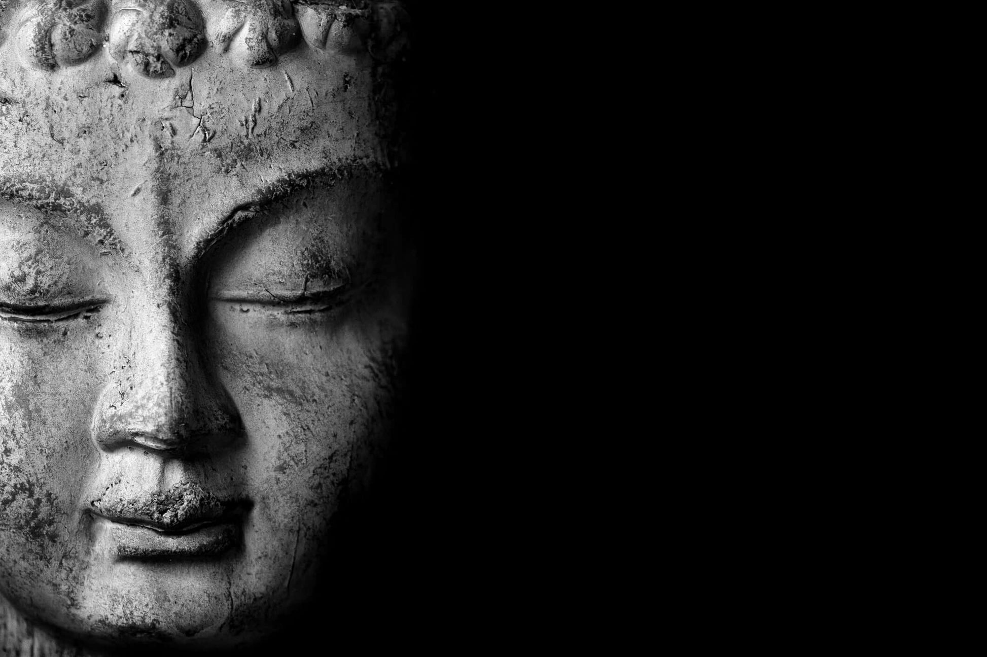 Tranquil Buddha face art, ideal for enhancing bathroom serenity with elegant design and UV resistant finish.
