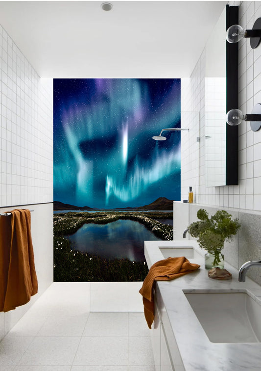 Aurora Meadow Shower Panel