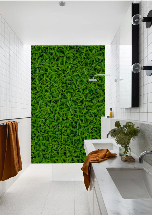 Emerald Canopy Leaf Shower Panel